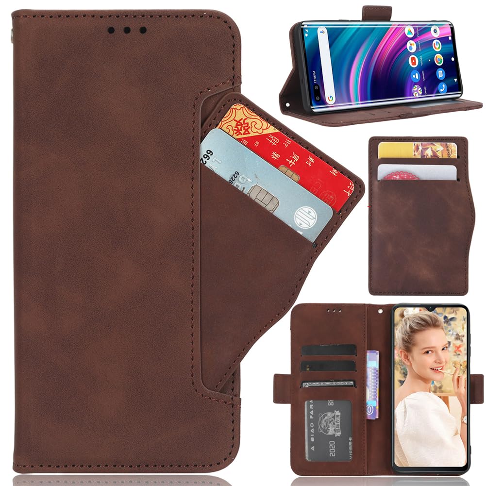 BAILI Custodia a portafoglio per Nothing Phone (3a), Cover a