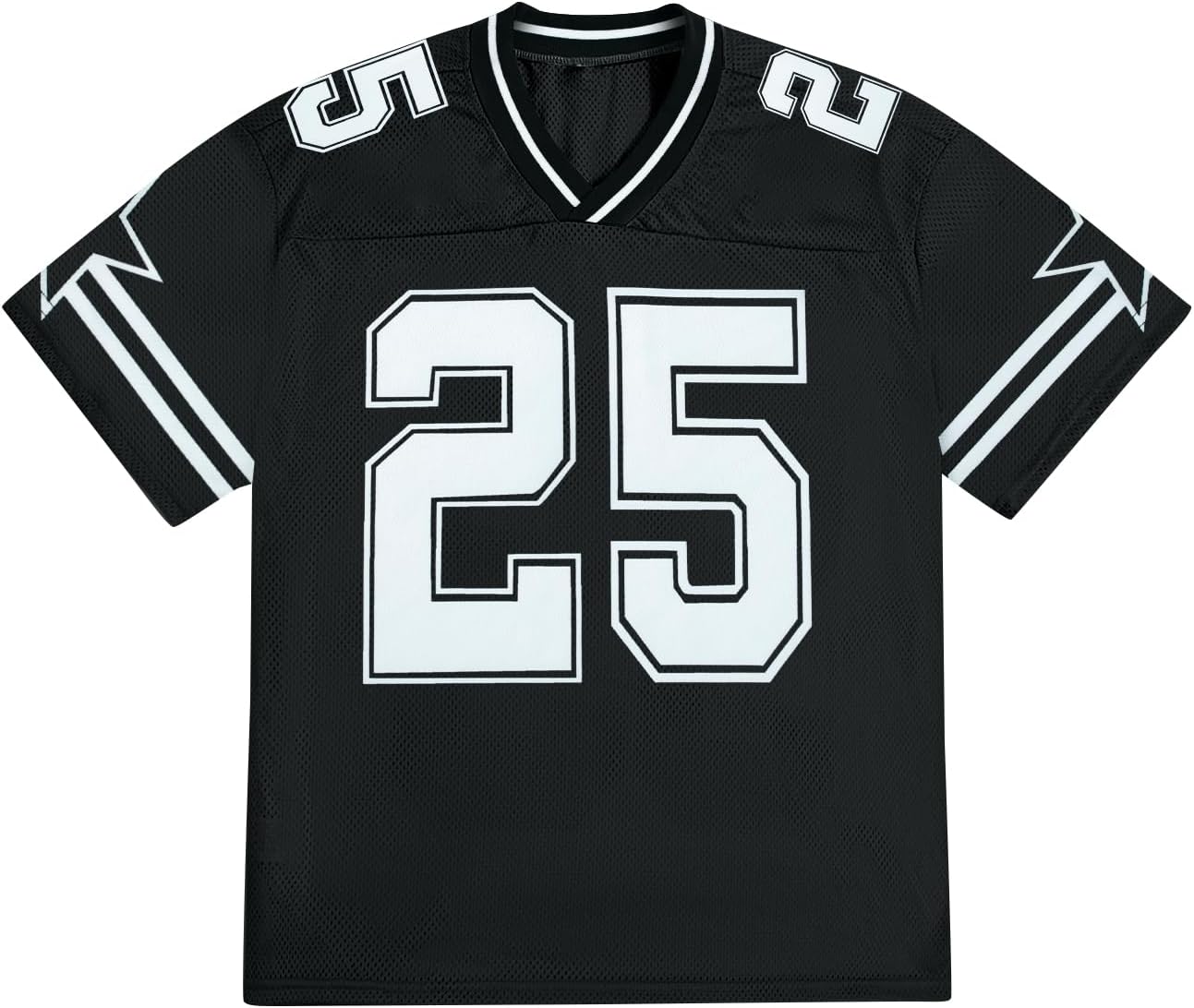 Jersey Shirts for Men Y2k Graphic Number Oversized Tees V Neck Baggy Streetwear T Shirt Summer Tops