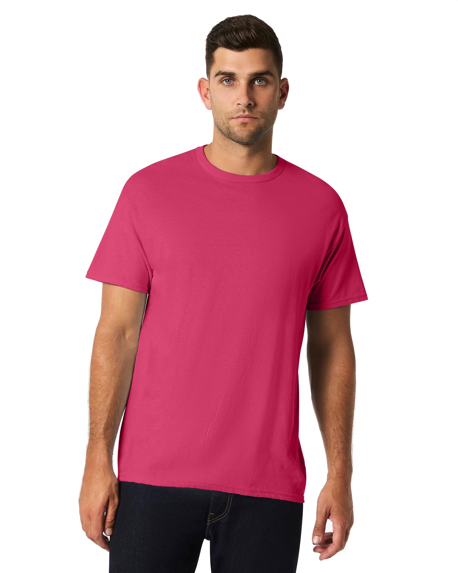 Gildan Men's Ultra Cotton Tee Extended Sizes, Heliconia, XX-Large