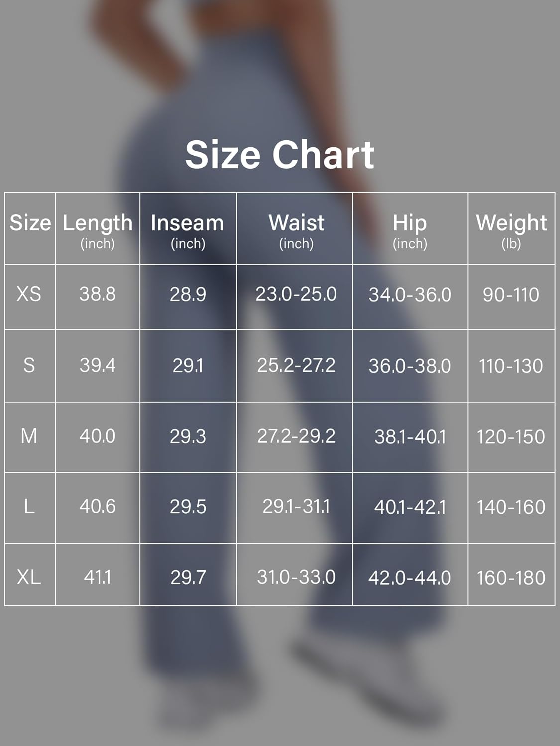 VOYJOY Straight Leggings Bottoms Wide Leg Pants for Women 29"/ 31.5"/33"/35" High Waist Stretch Casual Sweatpants - Image 6