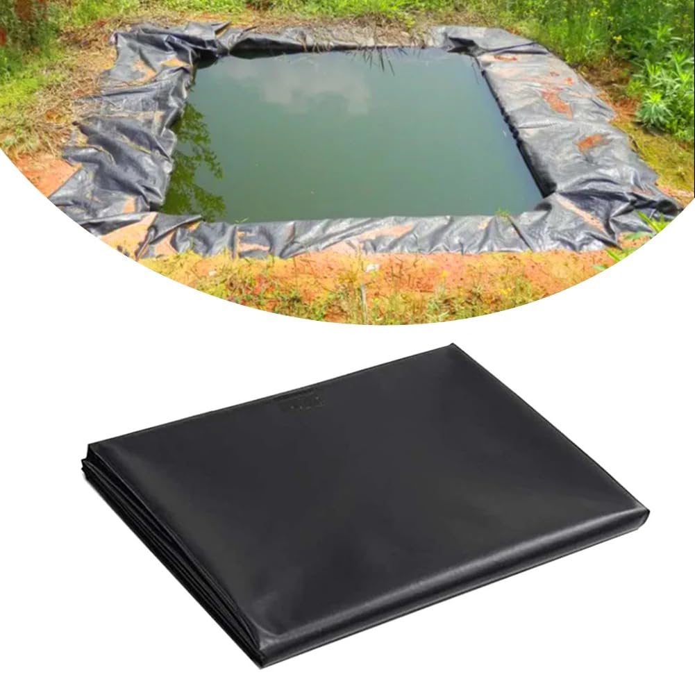aotuo0608 Pond Liner, Small Pond Liner Waterproof Membrane Underlay, Rubber Tarp for Outdoor Ponds, Preformed Pool Liners for Garden Fish Ponds, Water Features & Streams (2mx2mx0.2mm)