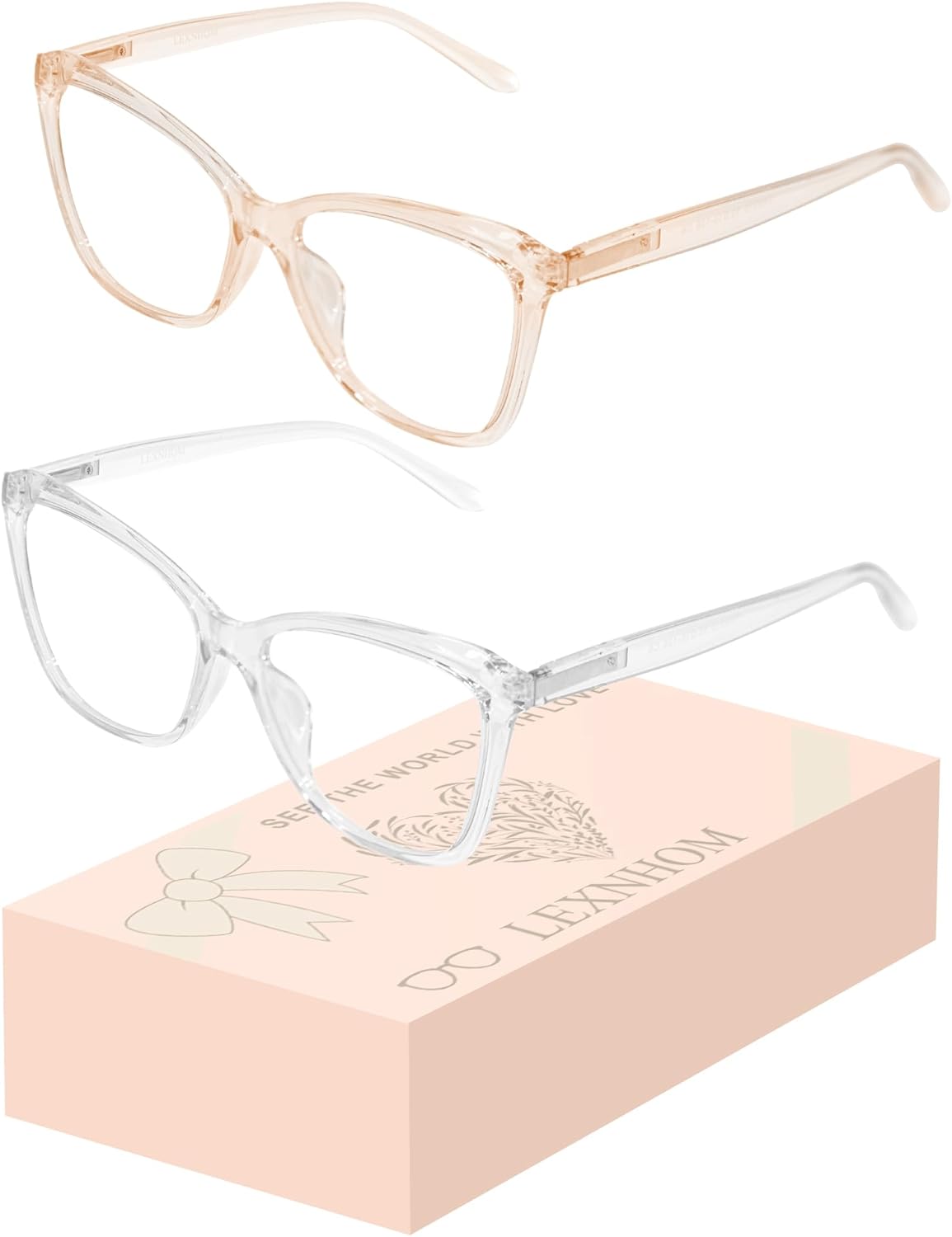 Blue Light Blocking Glasses Women, Cat Eye Blue Light Glasses for Computer Gaming UV Protection & Anti Eyestrain Gift