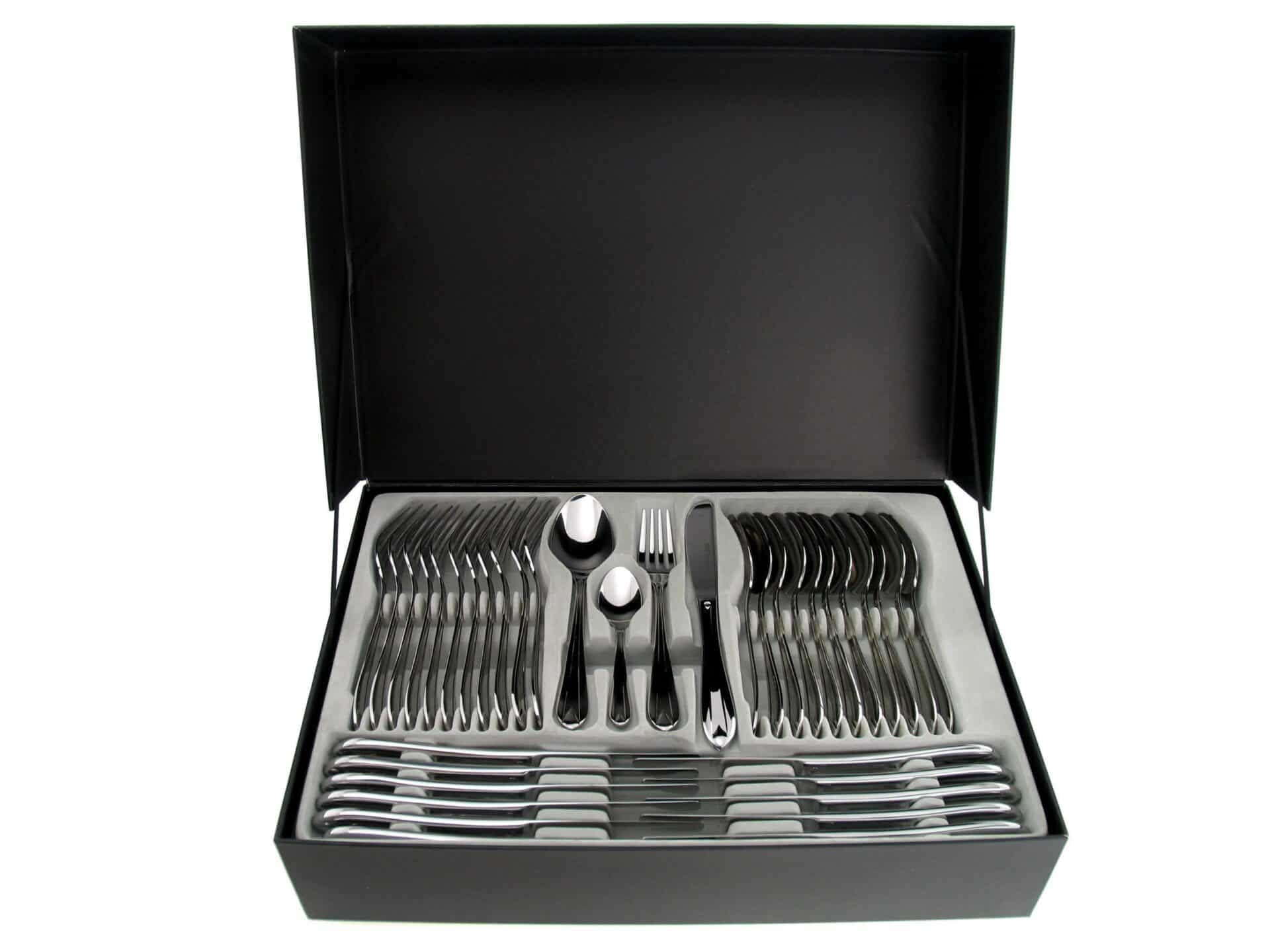 CRC Juego Cubiertos 75 Piezas en Acero Inoxidable Modelo Amsterdam, Estuche Regalo