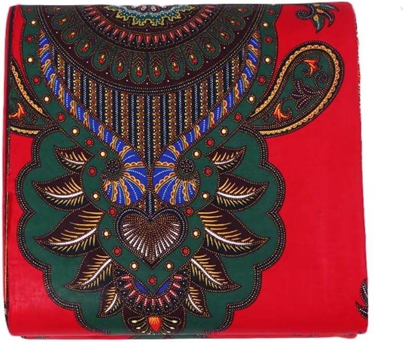African Fabric 100% Cotton Ankara Wax Print Fabric 6 Yards Cloth for Party Dress 2011
