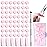 Fcozpjk 100Pcs Soft Nail Sponges for Ombre, Gradient Effect Pink Nail Art Sponges With Grabbing Pen 6Pcs Wedge Sponges Aura Nails Ombre Nail Brush Professional Accessories Manicure Salon Supplies