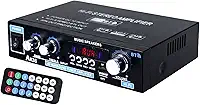 AK35 90W + 90W Amplificador de potência de áudio 2.0 CH Receiver Bass & Control Amplificador de som 2 canais para carro MP3 PA System Potência