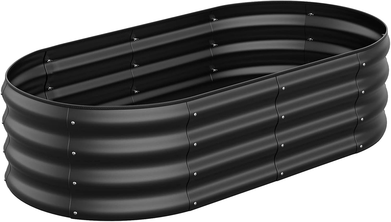 GreatBuddy 4x2x1ft Raised Garden Bed Kit for Outdoor, Metal Planter Box for