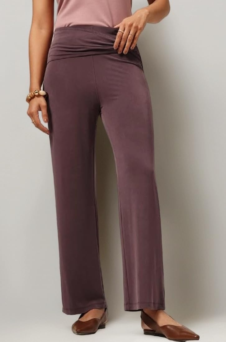 Buy BlissClub Womens EverFlow Knot Pants, Straight fit, Soft