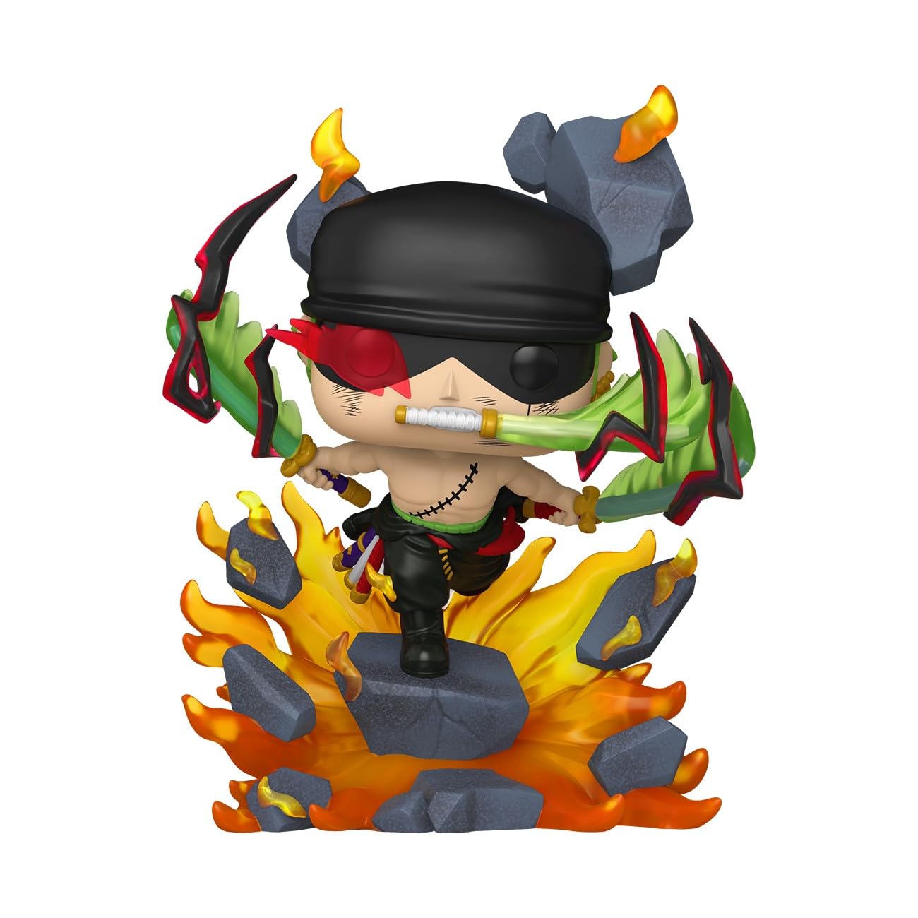 Funko Pop! Premium One Piece Roronoa Zoro King of Hell Figurine Vinyle Collectionner Exclusivité Amazon