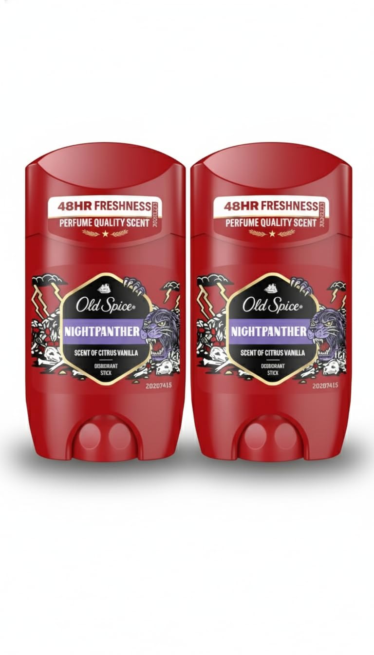 Old Spice Nightpanther Deodorant Stick for Men Pack of 2, 50ml Each, 48 Hour Odor Protection, Perfume Quality Fragrance, 0 Percent Aluminum Salts, No White or Yellow Stains-image-33