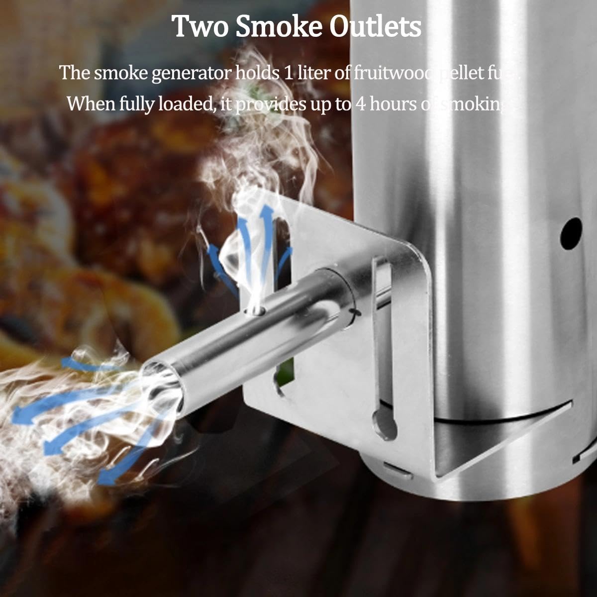 Générateur de fumée froide avec pompe à air réglable, fumoir électrique pour griller la viande, le fromage et le poisson – Parfait pour les barbecues en plein air et le camping dans le jardin ou la
