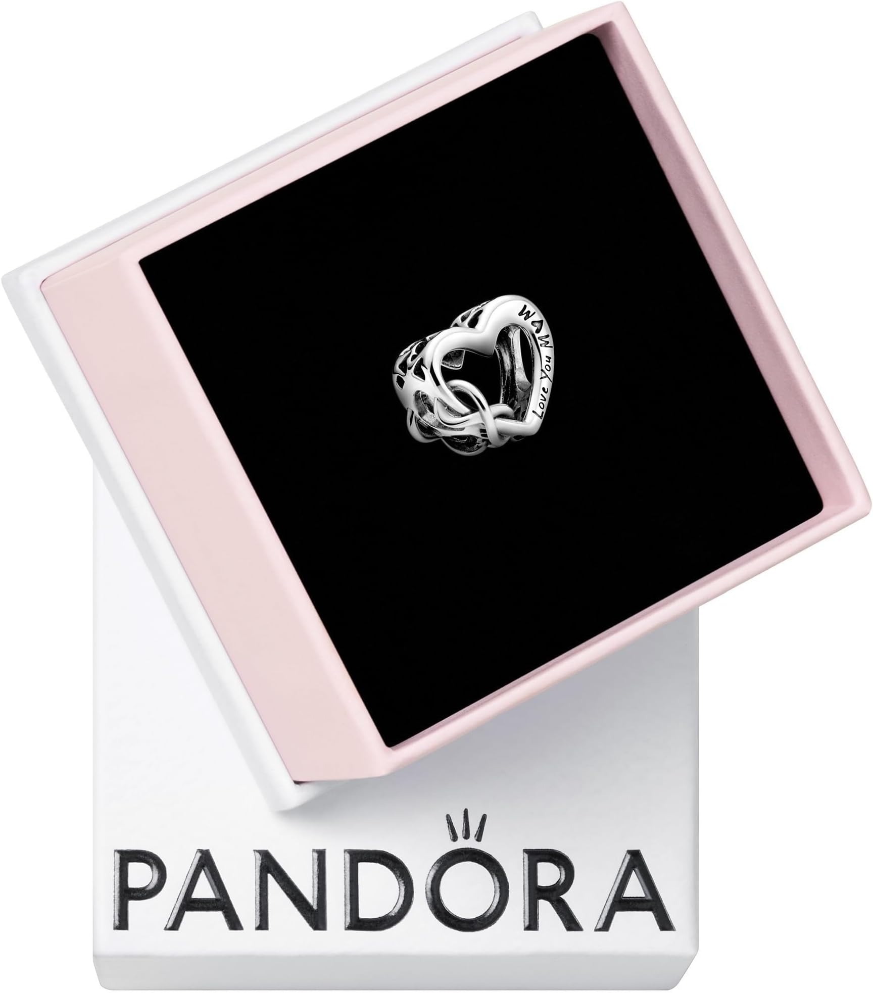 Love You Mom Infinity Heart Charm