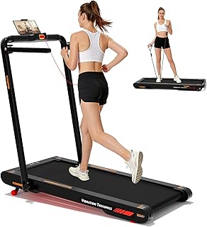 Sperax Treadmill Folding Treadmill, Vibrating Walking Mat, Motorise Walking Pad Electric Silent Treadmill 12 km/h, Remote …