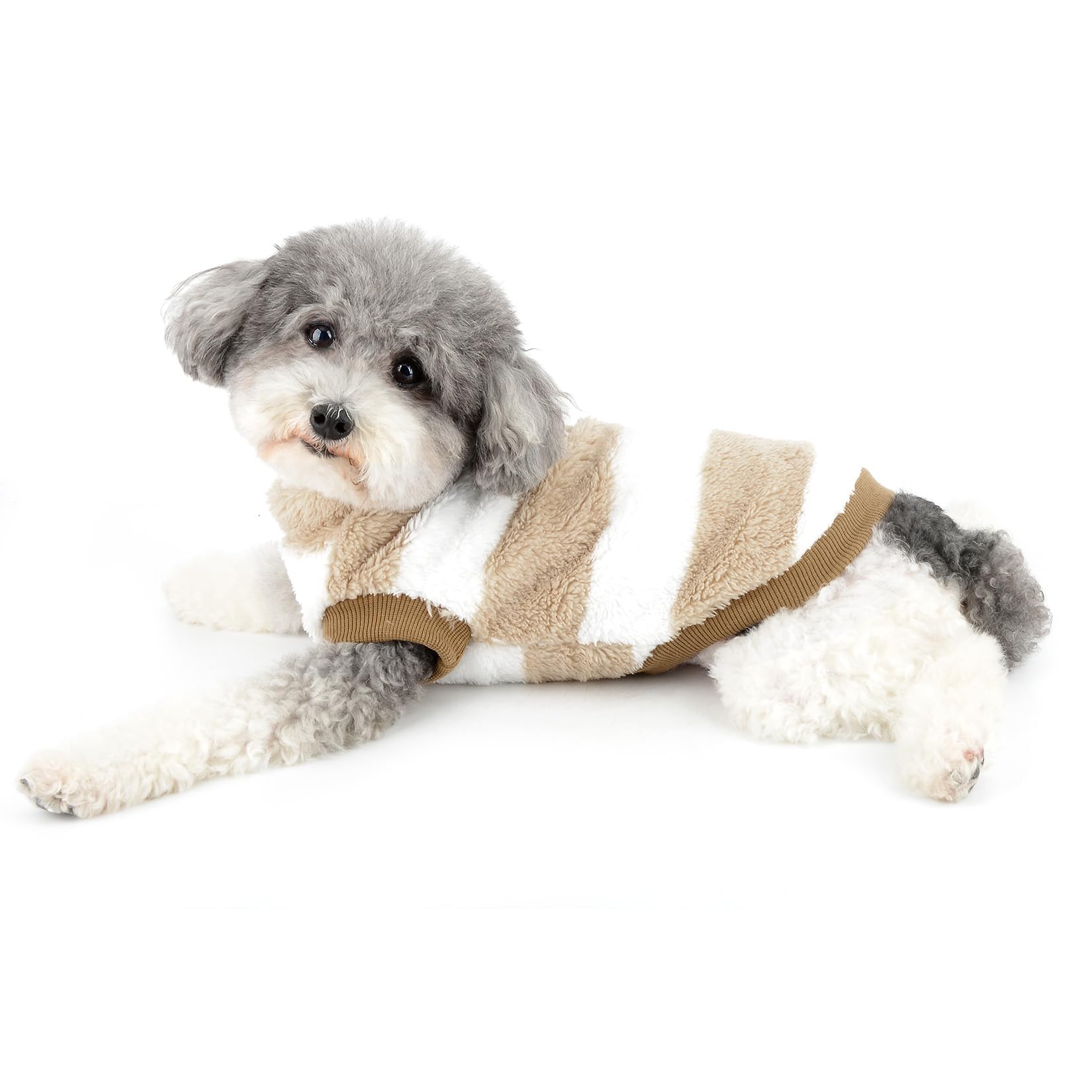 Ranphy Suéter De Forro Polar Mullido Para Perro Pequeño, Traje