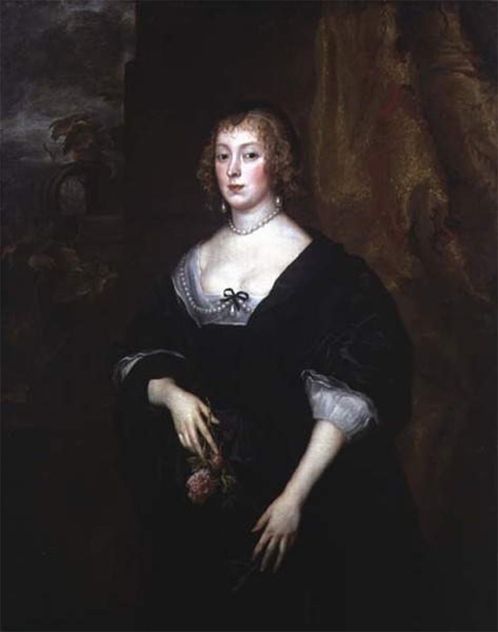 POSTERIIk Famous Modern Artwork Art Mural Portrait of Dorothy Lady Dacre by Van Dyck Oil Paintings Pictures for Home Decor 60x90cm