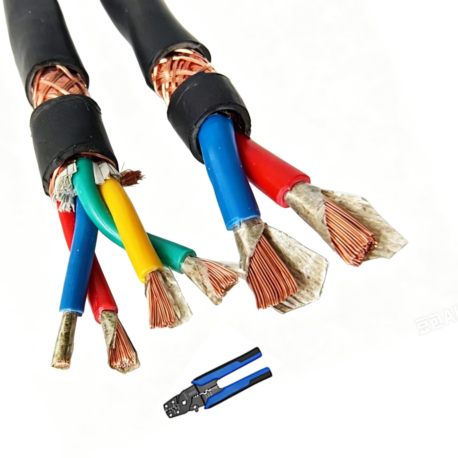 Câble double blindé résoud interférences signal cuivre 20AWG - 8