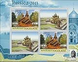 Togo Prophila Collection Togo 5512-5513 Kleinbogen (kompl. Ausgabe) postfrisch ** MNH 2013 Russische Kirchen (Briefmarken für Sammler) Christentum