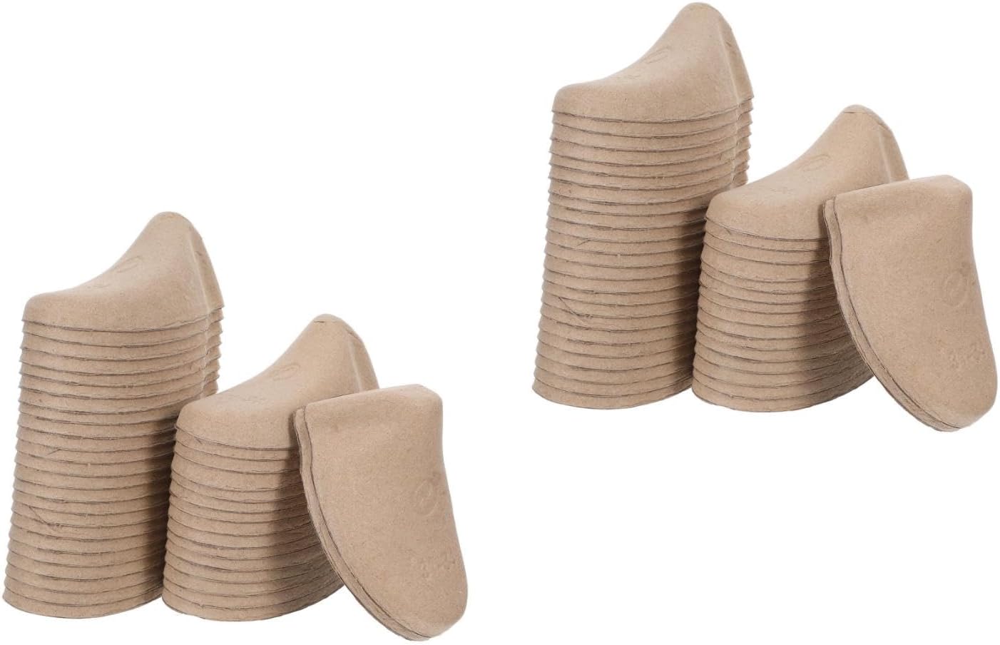 LOGOFUN 40Pairs Paper Pulp Shoe Trees Sneaker Boot Shaper Inserts Wrinkle Preventer Support for Children Size 25-30 Dry Cleaning Shops Supplies