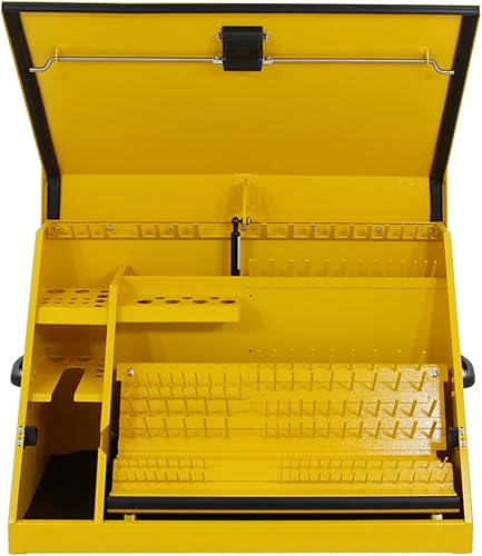 Miniatura 4 de DeWalt - Caja de herramientas triangular de 30 x 15 pulgadas, acero, color amarillo
