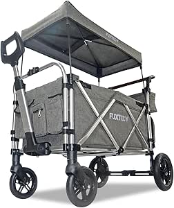 Carrello Pieghevole Fuxtec Super Plus CTL950 - Grigio, Portata 75kg, Con Estensione, Per Bambini E Trasporto - Foto 10