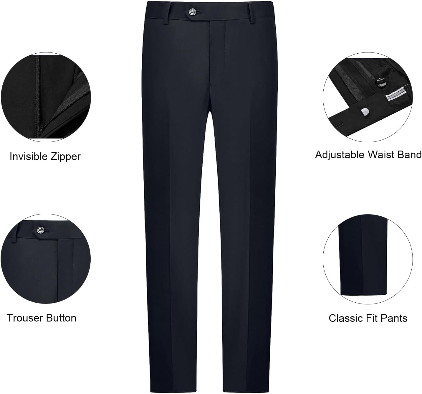 Mens Suits 3 Piece Slim Fit,Men's Tailcoat Suit Single Breasted Swallow Tail Coat for Proms,Concert,Wedding - Image 3