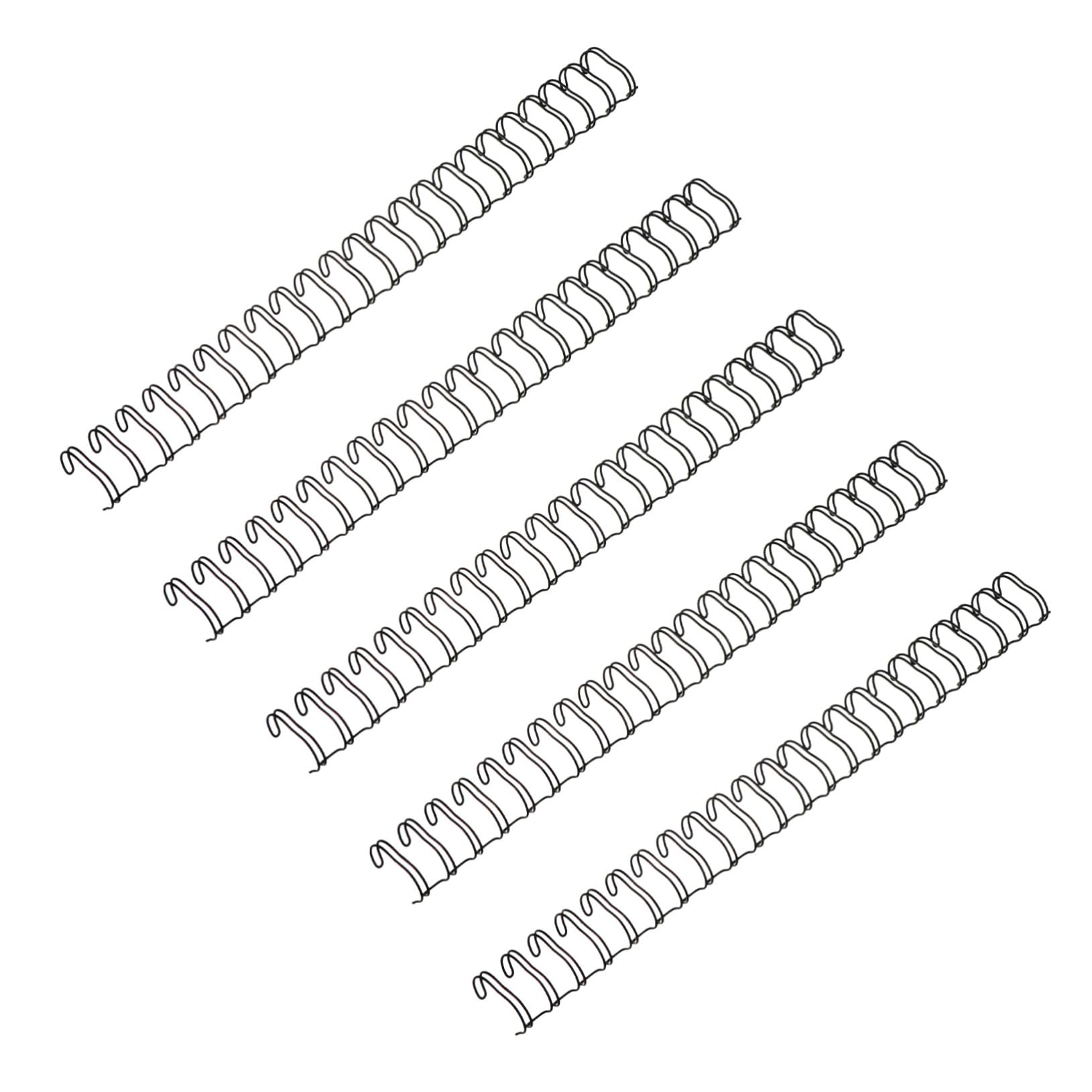 Anneaux de Reliure Métalliques en Fer Noir Double Boucle 23 Trous