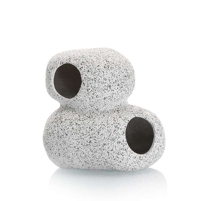 Garnelio GRNLO Malawi Hills Aquarium Deko Höhle aus Keramik | Natürliches Design & Rückzugsort für Cichliden, Krebse & Welse | Versteckhöhle für Aquascaping Aquarien| S: 10 x 7,5 x 10 cm