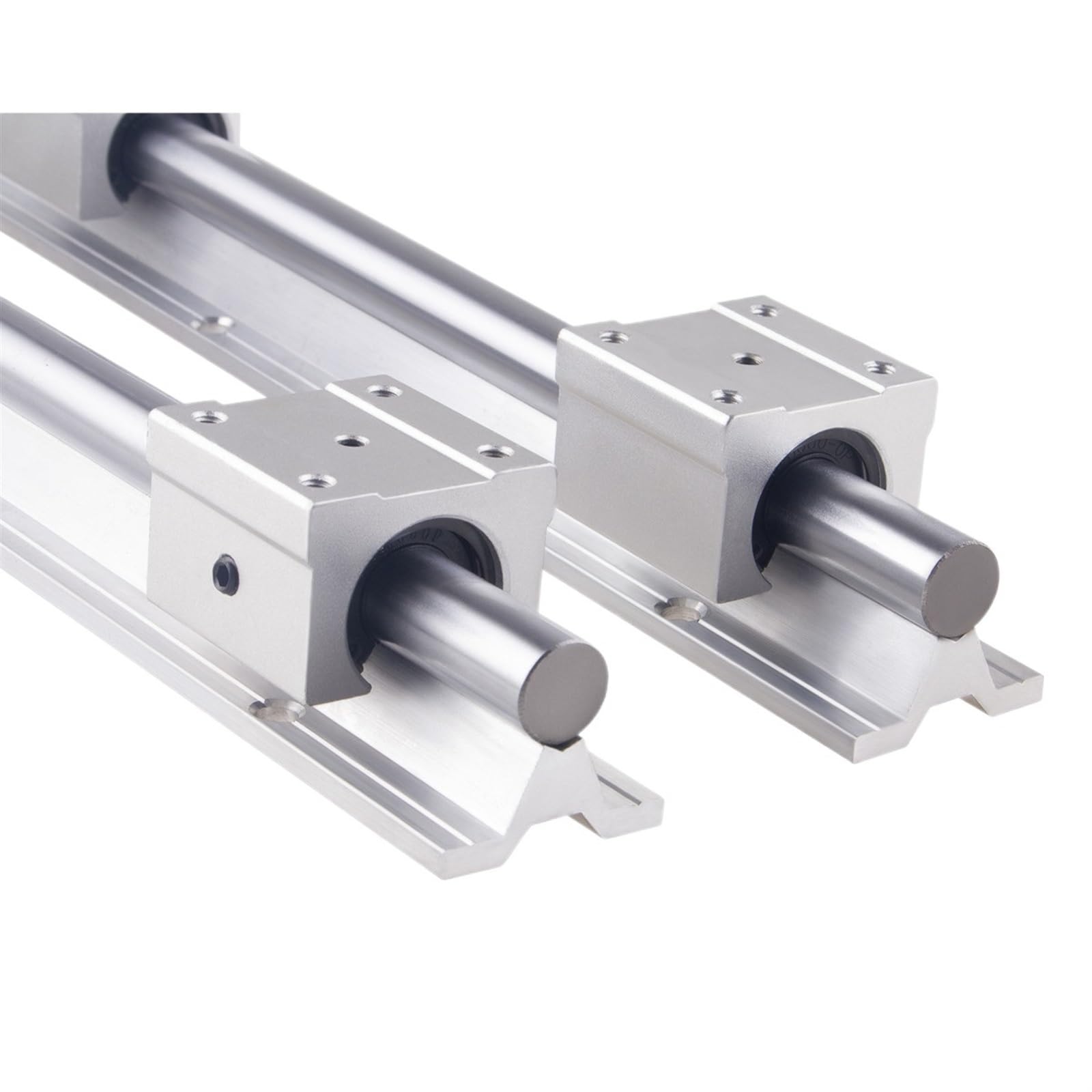 Set di 2 guide lineari SBR20 (1800 mm/2000 mm/2200 mm) + 4 cuscinetti lineari SBR20UU – Mini supporto lineare di precisione per stampanti 3D CNC Robotica