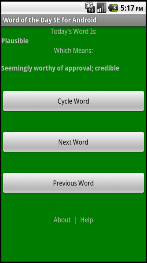 Word of the Day SE - App on Amazon Appstore