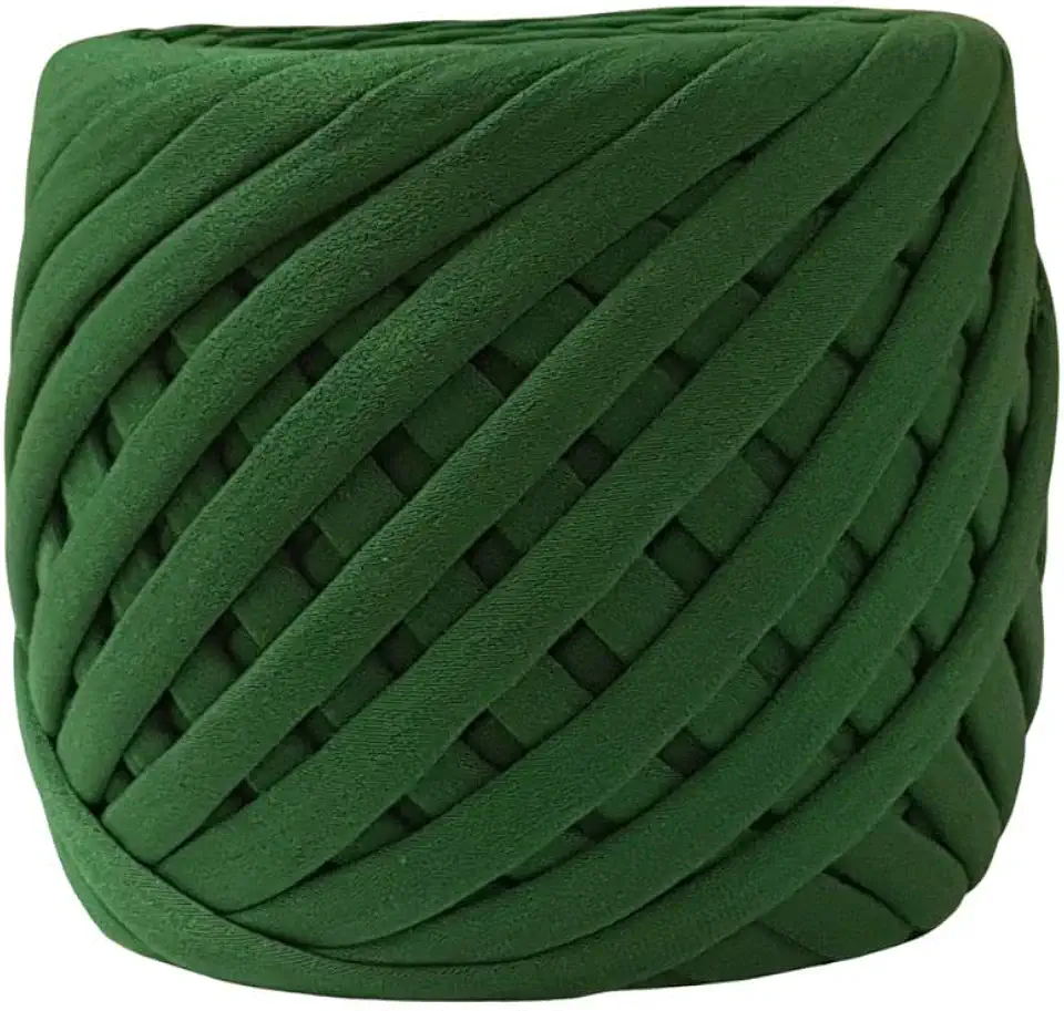 Fio de Malha Dalia Premium 500g – Espessura 33mm, Anti-Pilling, para Crochê, Tricô e Bolsas Artesanais (7002-Verde Bandeira)