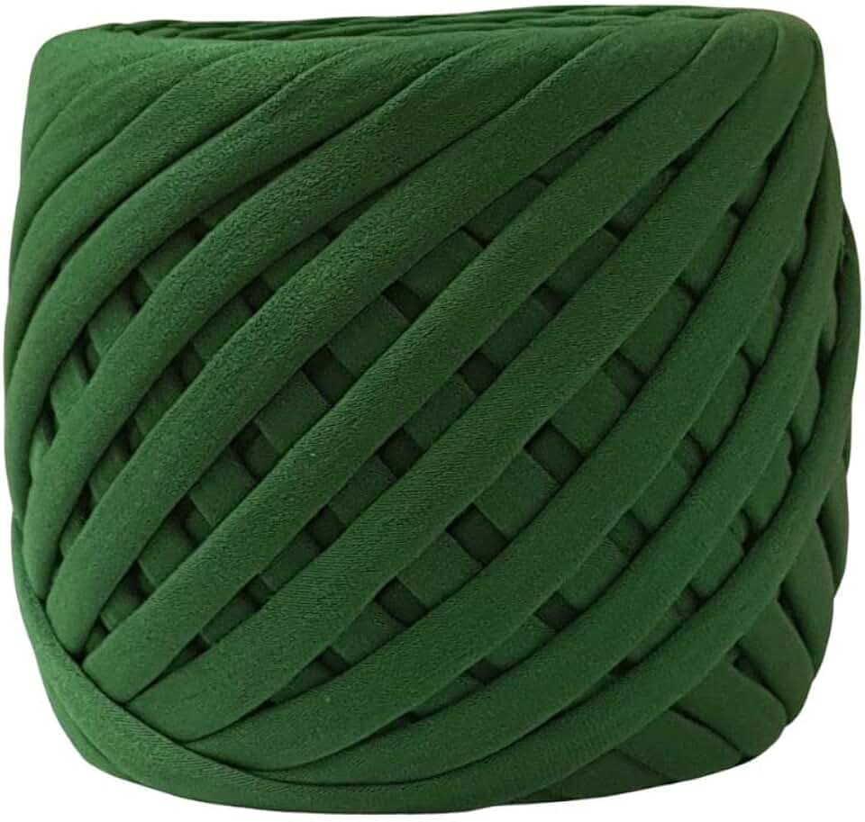 Fio de Malha Dalia Premium 500g – Espessura 33mm, Anti-Pilling, para Crochê, Tricô e Bolsas Artesanais (7002-Verde Bandeira)