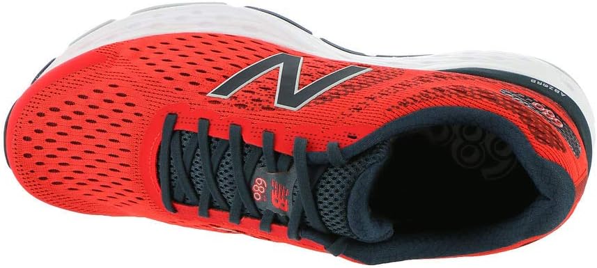 New Balance Men's 680v6 Cushioning Running Shoe 9 Dark Blaze/Lead