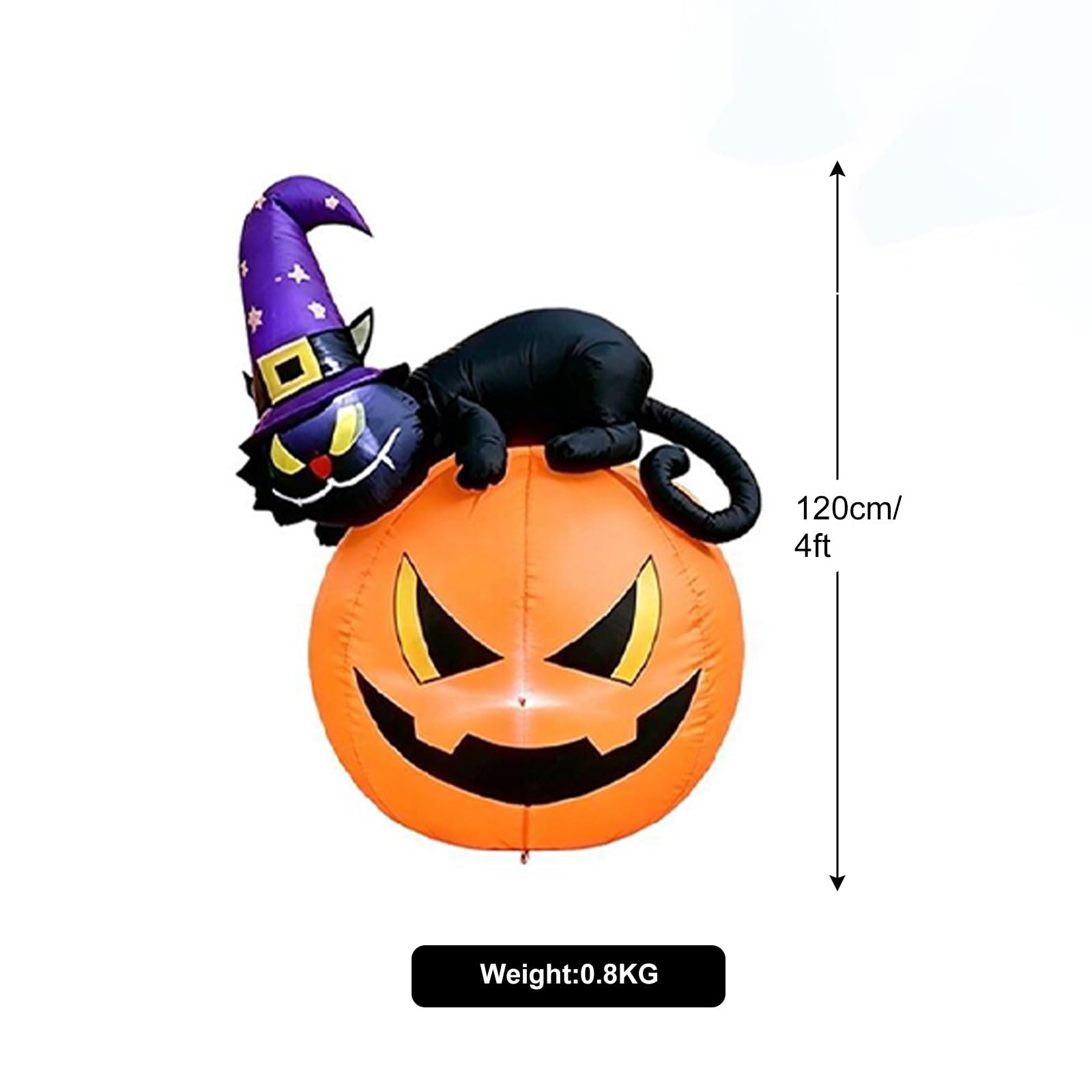 1.2M Zucca Gonfiabile Halloween, Decorazione Esterno per Giardino