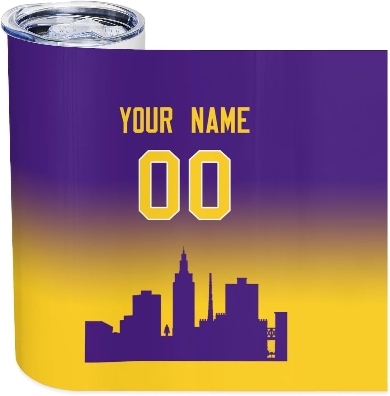 Custom College Tumbler Insulation Stainless Steel Mug Personalized University Sport Travel Cup with Lid 20 oz Fans Gifts for Men Women