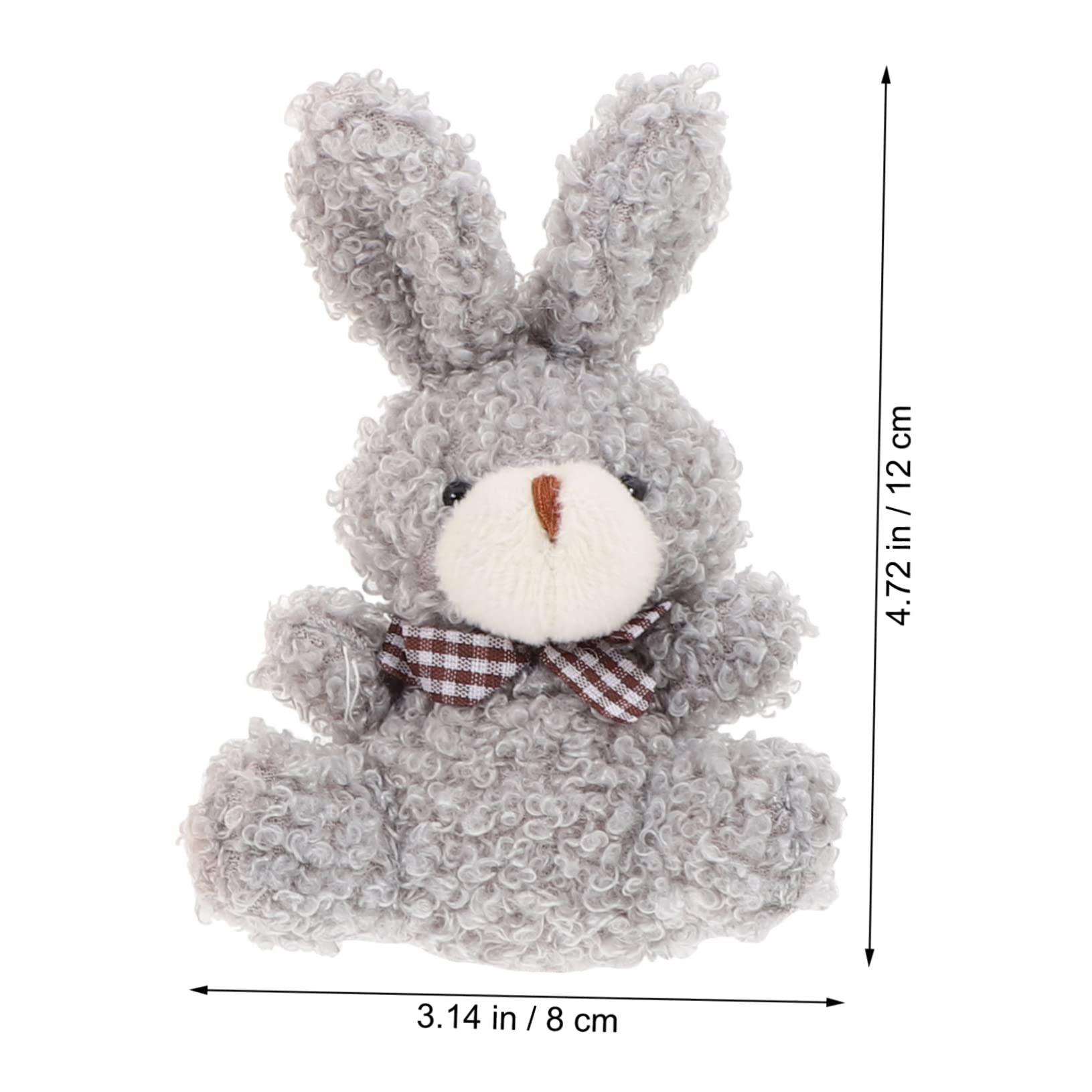 FRCOLOR Teiliges Plüschkaninchen Schlüsselanhänger Flauschige Anhänger Für Taschen Rucksäcke Dekoration Niedliche Tiercharms Partygeschenke