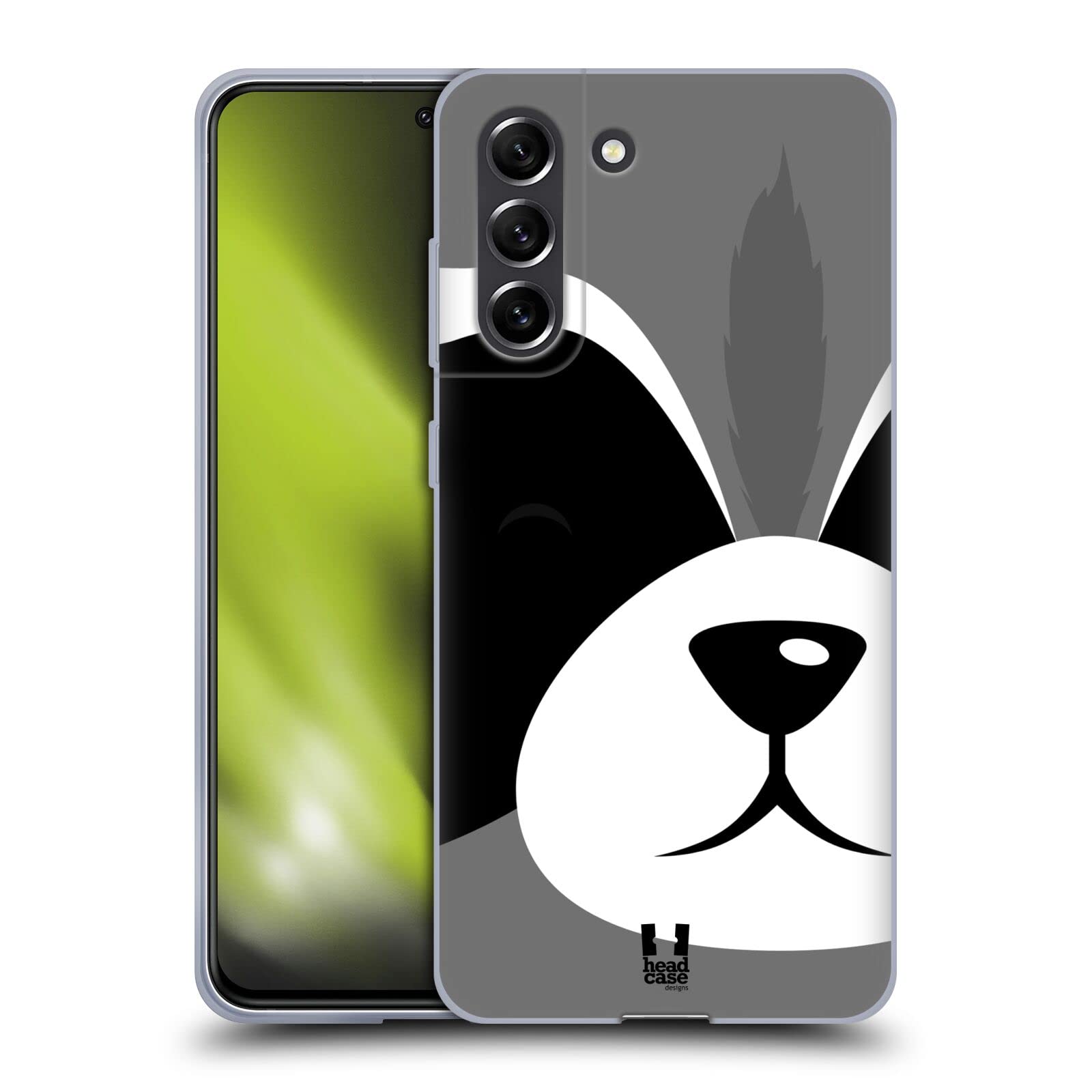 Head Case Designs Raccoon Full Face Animal Portraits Soft Gel Case Compatible with Samsung Galaxy S21 FE 5G