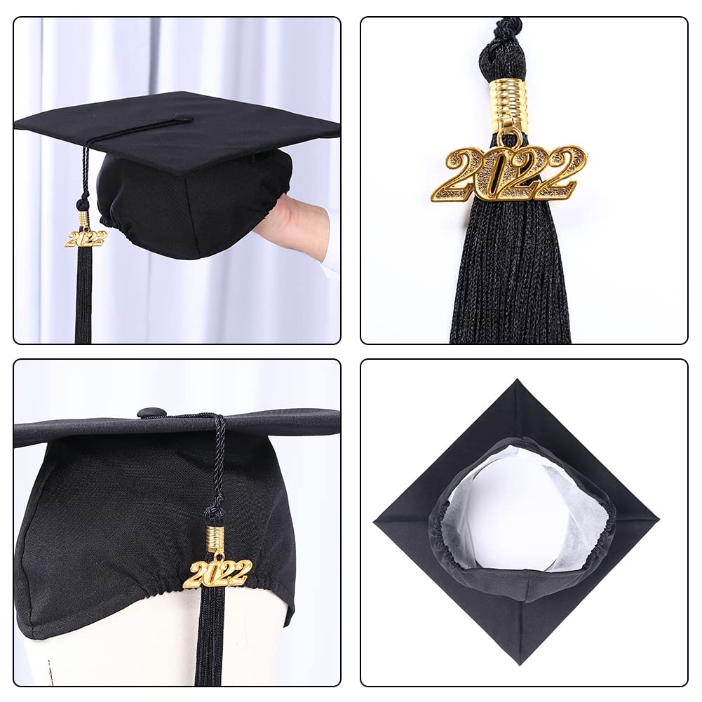 Buy 2022 Graduation Gown Cap Tassel Set, Matte 2022 Graduation Unisex