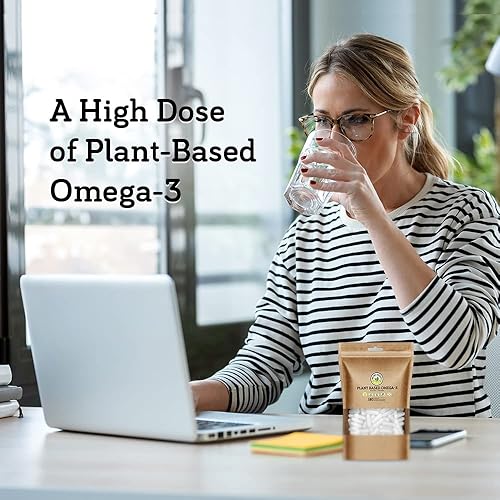 Miniatura 2 de DSO Suplemento vegano de algas Omega 3 – 180 cápsulas – Alternativa al aceite de pescado a base de plantas – Suplementos de EPA y DHA – Suplemento