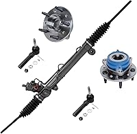 Vista 160 de Detroit Axle - Kit de suspensión de 14 piezas para Jeep Liberty 2006-2007, 2 cubos de rodamiento de ruedas, 2 brazos de control superior, 2 rótulas