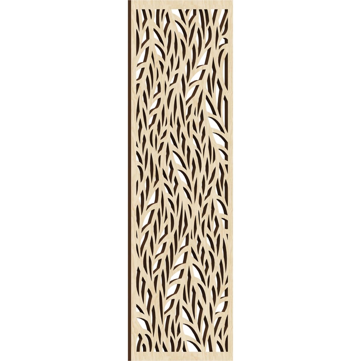 Ortonville Decorative Pierced Fretwork Wood Wall Panels, 15 3/8"W x 39 3/8"H x 3/8"T, Birch