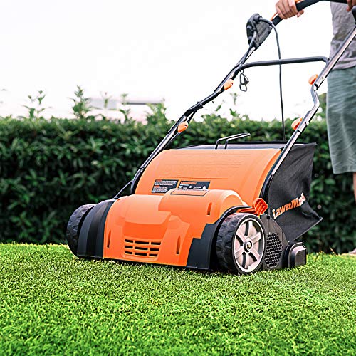 LawnMaster GV1314 Scarifier and Lawn Dethatcher 14-Inch 12.5AMP