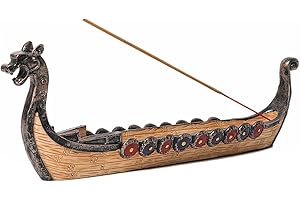 Intricate Viking Ship Incense Burner: Embark on a Mystical Voyage