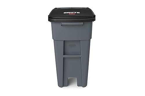 Miniatura 60 de Rubbermaid Commercial Products Brute - Basurero con ruedas, 95 galones, para restaurantes, hospitales, oficinas, parte trasera de casa, almacenes
