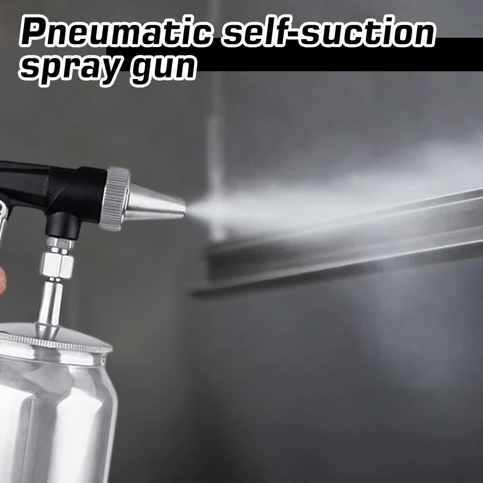 Pistola per sabbiatura con serbatoio in alluminio 6,5-8 bar 1L aria compressa