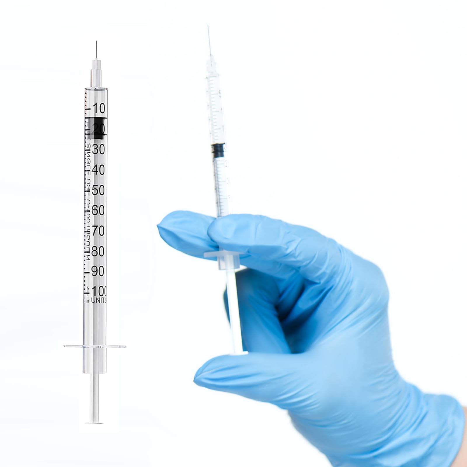 100PACK 1ML Syringe with 30G 1/2" (13mm) Needle, Individually Wrapped Lab Supplies (1CC 30G 1/2"-100PACK) — Amazon image 6