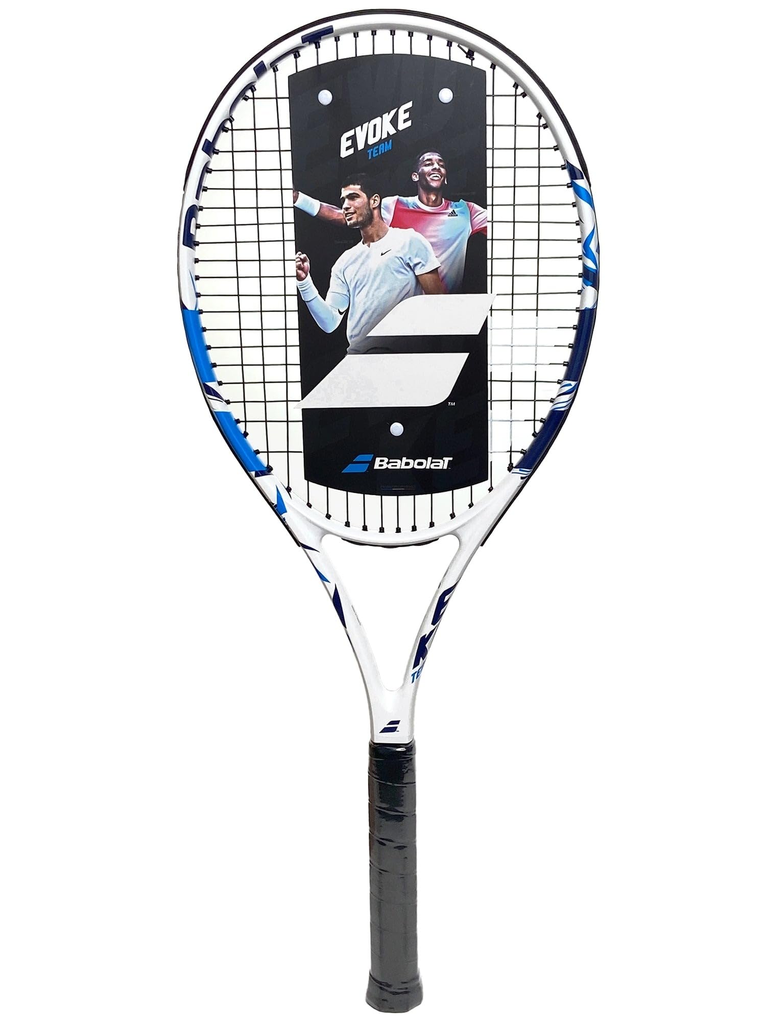 新品未使用‼️バボラ・テニスラケット【EVOKE・TEAM】軽く中級者までお薦め Amazon | Babolat Evoke Team プレストリング テニスラケット (4 1/4
