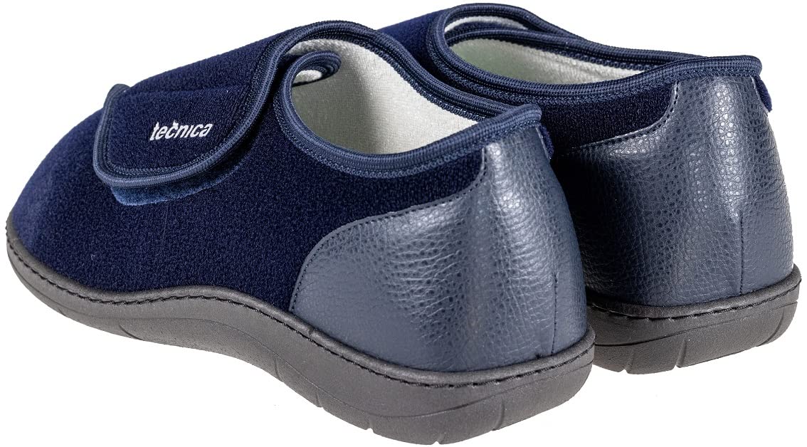 EXTRO STYLE Tecnica 3 Kle Blu, Linea Anziani, Microfibra, Scarpa Ortopedica Made in Italy, Plantare Estraibile, Chiusura a Strappo, Scarpe Ortopediche, Dispositivo Medico Classe 1
