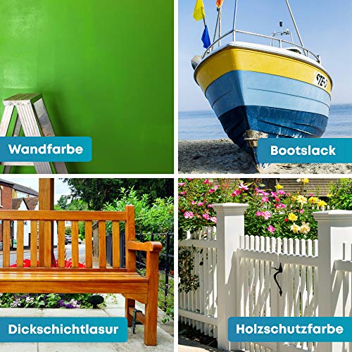 PICTORIS Lackierpinsel 3er Set | Made in Germany | Kein Borstenverlust | Perfekt zum Streichen mit Wandfarbe & Lack | 3 handgefertigte Malerpinsel/Lackpinsel für Profis