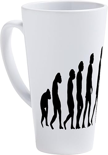 CafePress Evolution Of A Blacksmith 17 oz Latte Mug