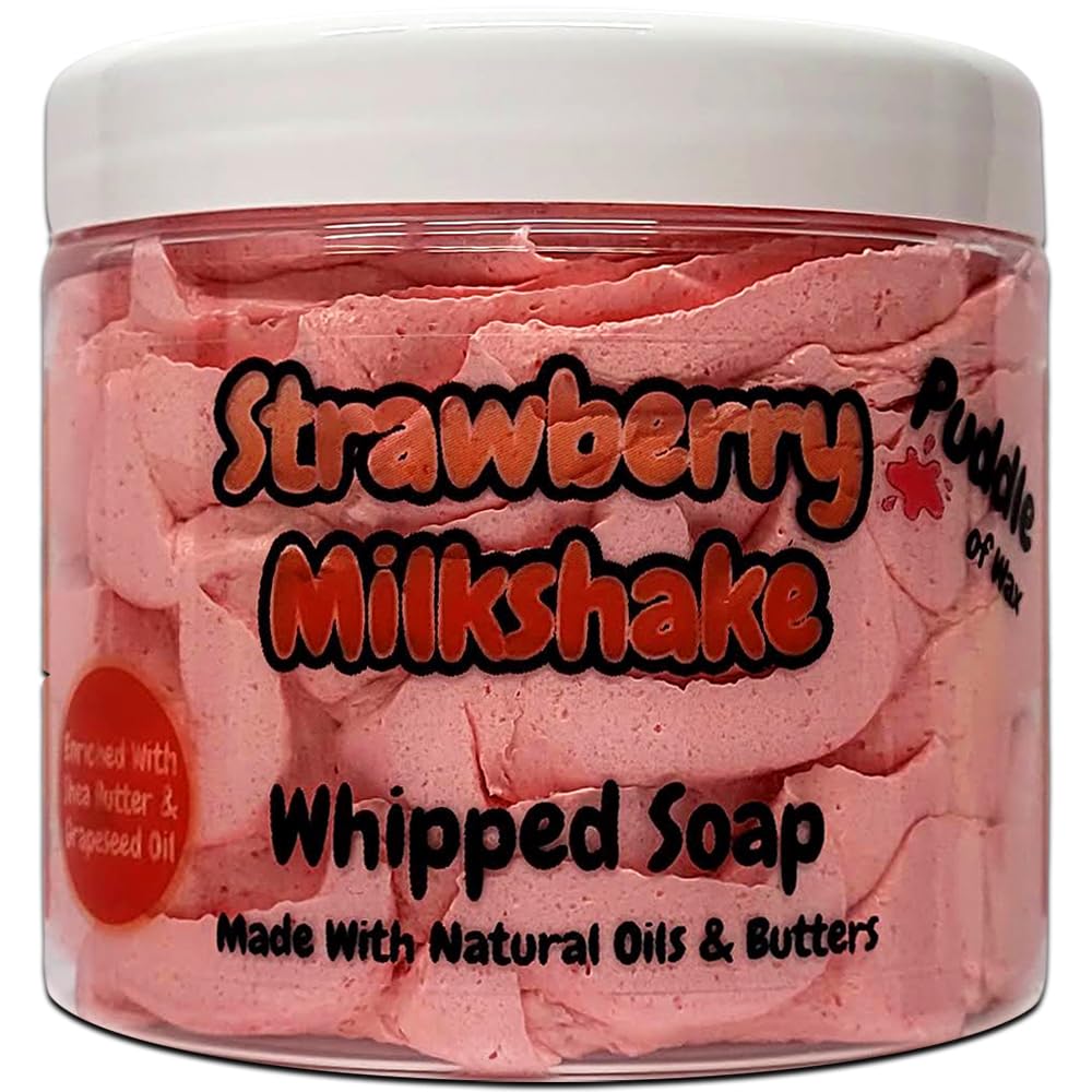 Whipped Soap Body Wash, 150g, Natural Oils and Butters, Various Scents, Vegan Friendly, Puddle of Wax